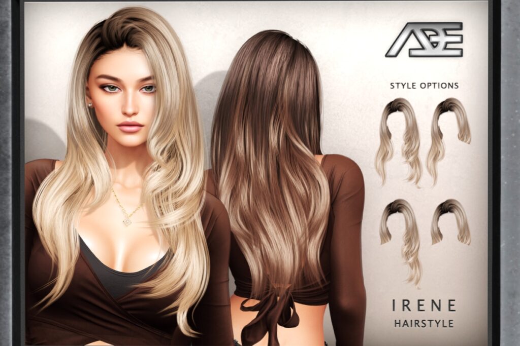 Irene Hairstyle, L$200-L$350 each/L$900 FP