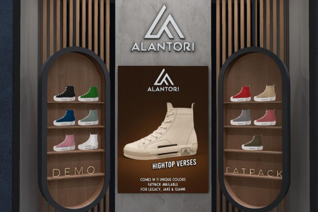 Hightop Verses - Gianni/Jake/Legacy M, L$249 each/L$999 FP