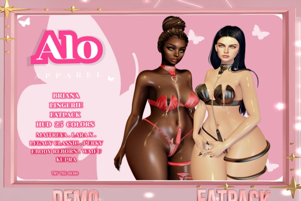 Briana Lingerie - Inithium/Legacy/Maitreya/Reborn/+mods, L$185 each/L$555 FP