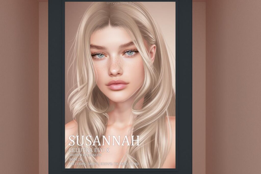 Susannah Skin - EvoX, L$849 each/L$2999 FP