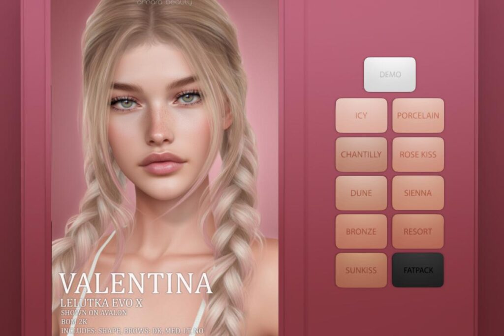 Valentina Skin - Evo X, L$849 each/L$2999 FP