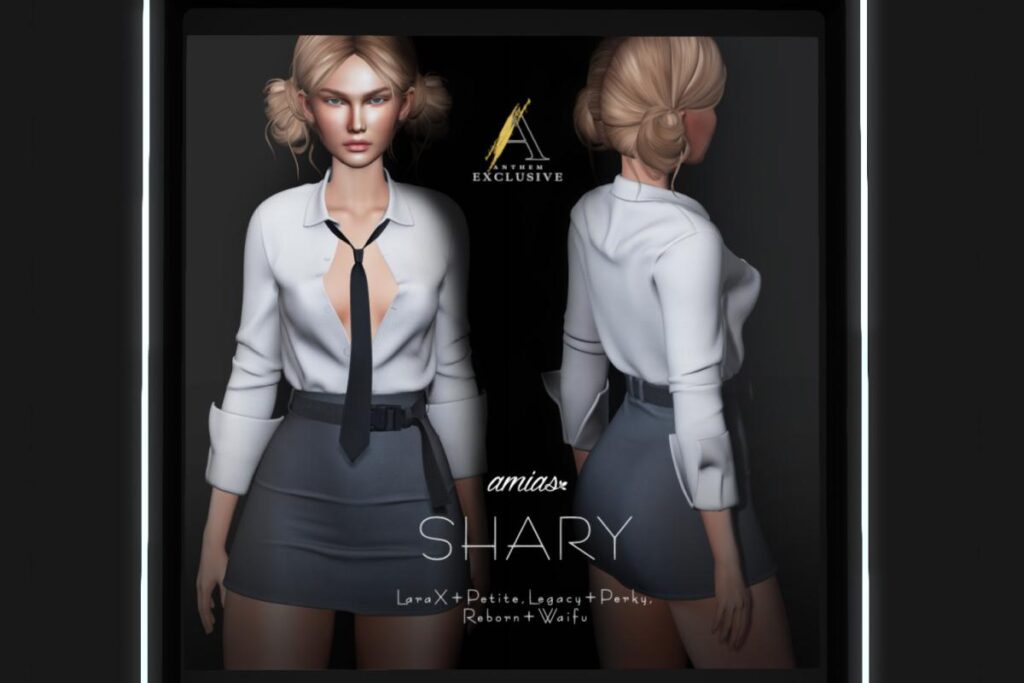 Shary Shirt &amp; Skirt - Legacy/MaitreyaX/Reborn/+mods, L$200 each/L$1250 each FP/L$1800 MP