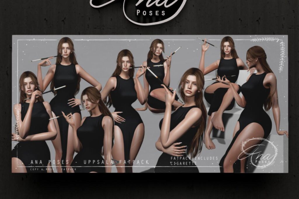 Uppsala Poses, L$75 each /L$450 FP