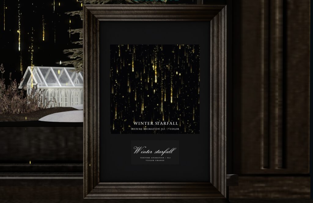Winter Starfall Animated Texture, L$249
