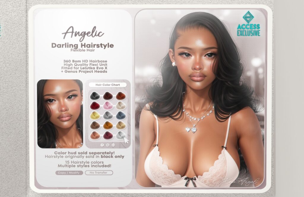 Darling Hairstyle &amp; Hairbase - EvoX/Genus, L$400