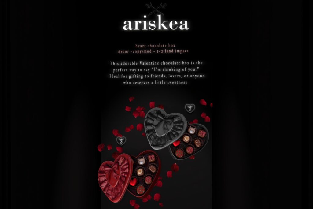 Cutsy Chocolate Box Decor, L$199 each