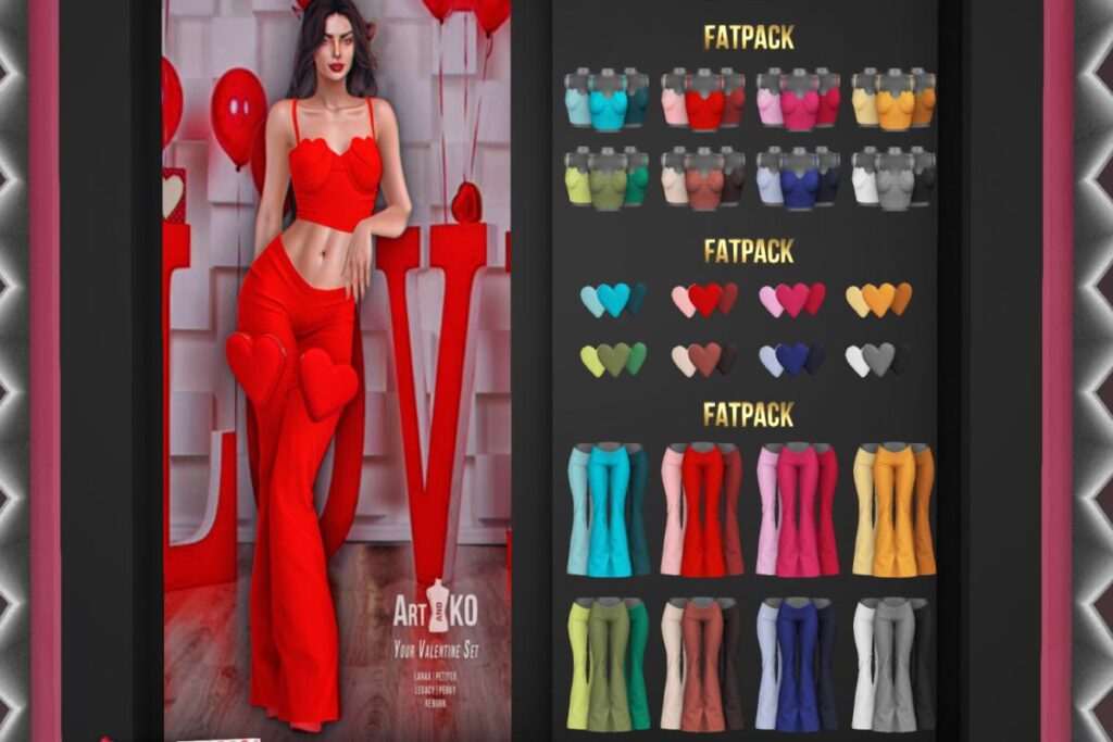 Your Valentine Set - Legacy/MaitreyaX/Reborn/+mods, L$249 each/L$1400 each FP