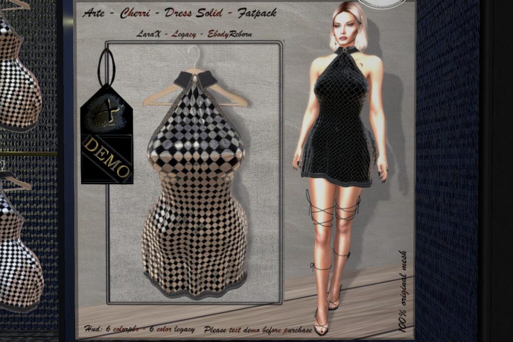 Cherri Solid Dress - Legacy/MaitreyaX/Reborn, L$275 each/L$1450 FP