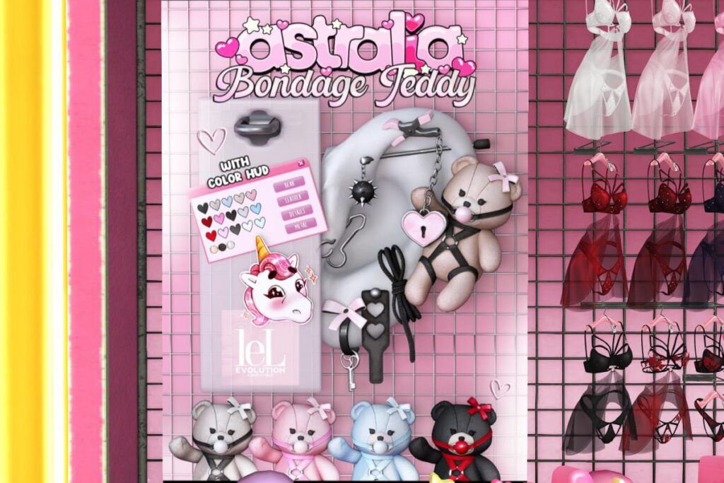 Bondage Teddy Earrings - EvoX, L$499