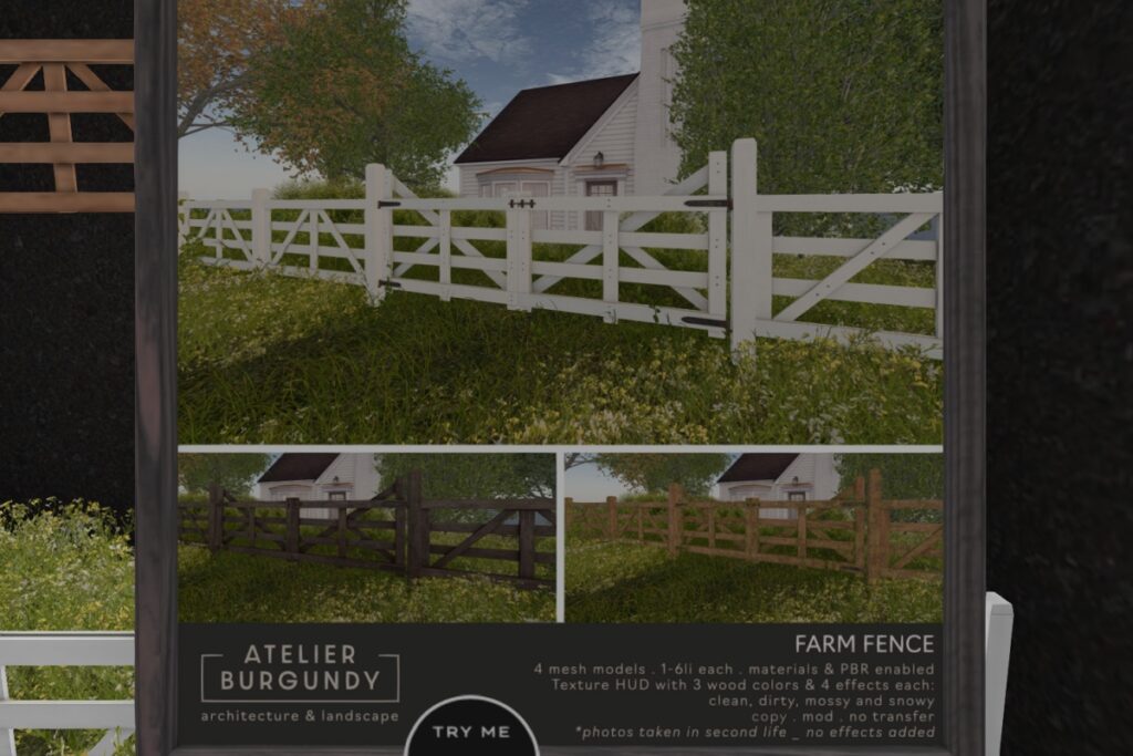 Farm Fence Decor, L$450