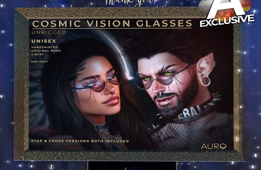 Cosmic Vision Glasses, L$350