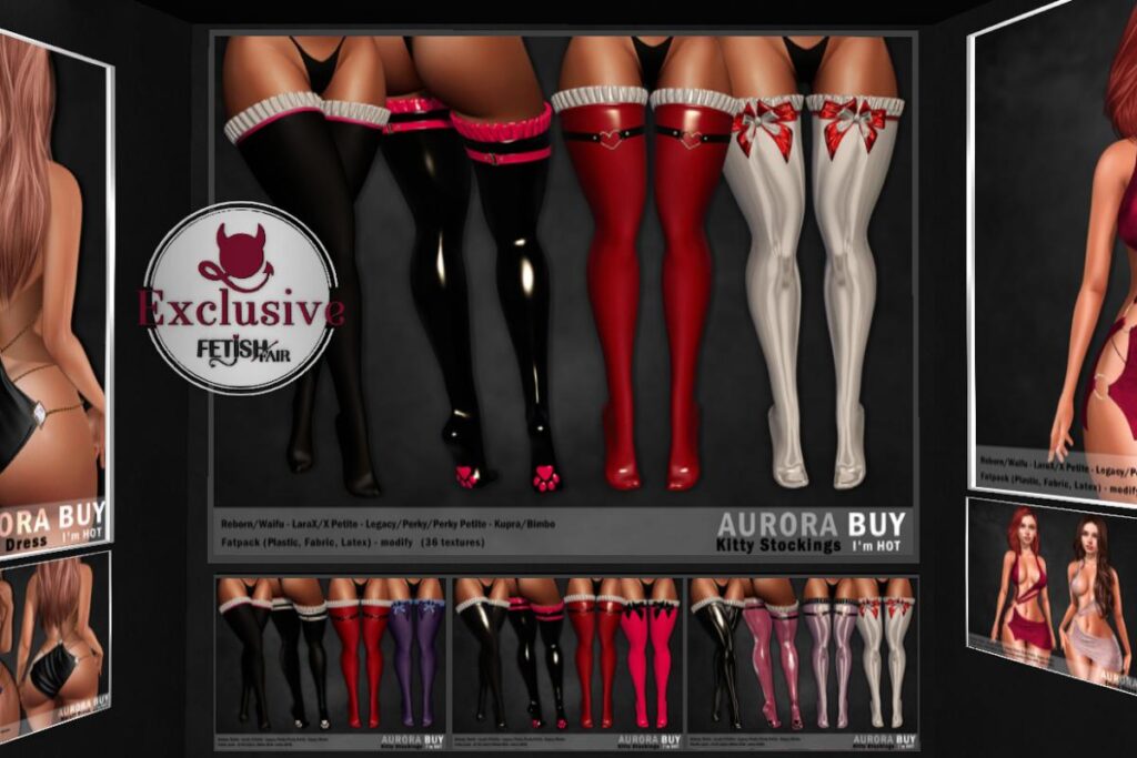 Kitty Stockings - Inithium/Legacy/MaitreyaX/Reborn/+mods, L$699 each/L$999 FP