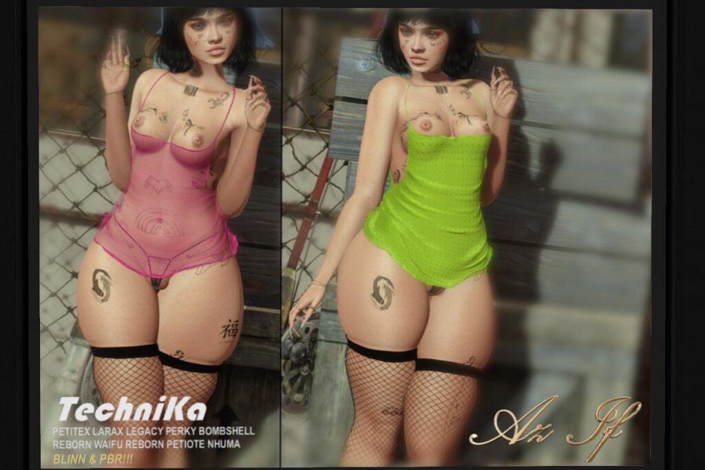 Technika Dress - Legacy/MaitreyaX/Nhumana/Reborn/+mods, L$699 each/L$1999 FP