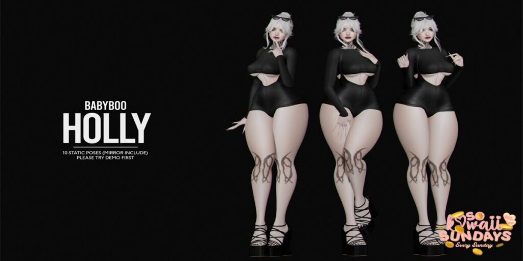 Holly Poses	<a href="http://maps.secondlife.com/secondlife/Cult%20Grounds/16/23/1022" target="_blank">Teleport</a>