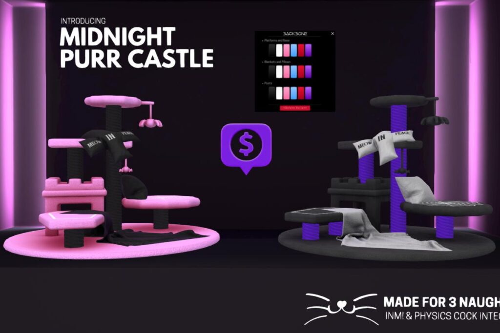 Midnight Purr Castle, L$2999