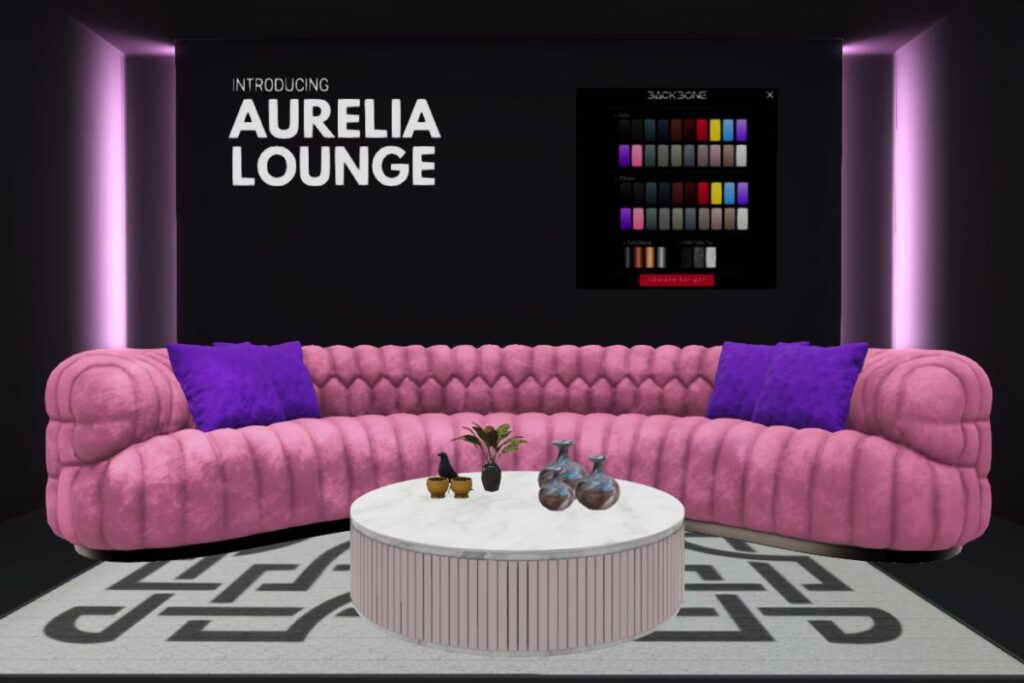 Aurelia Lounge, L$1499 PG/L$2499 Adult/L$2999 Poly
