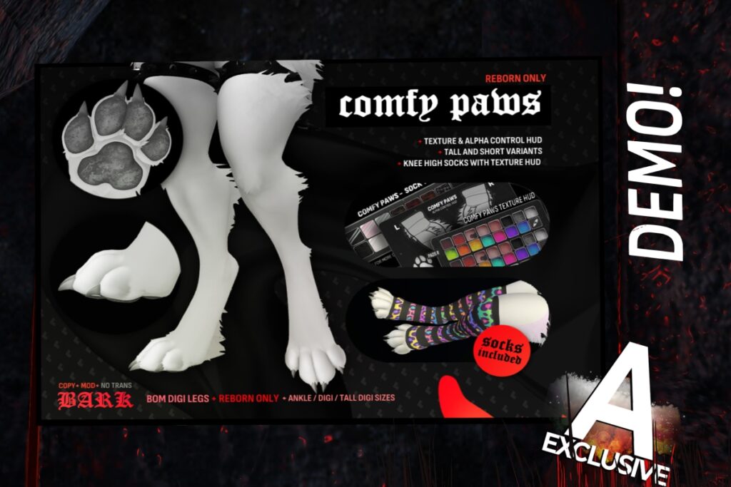Comfy Paws Leg Mod - Reborn, L$749