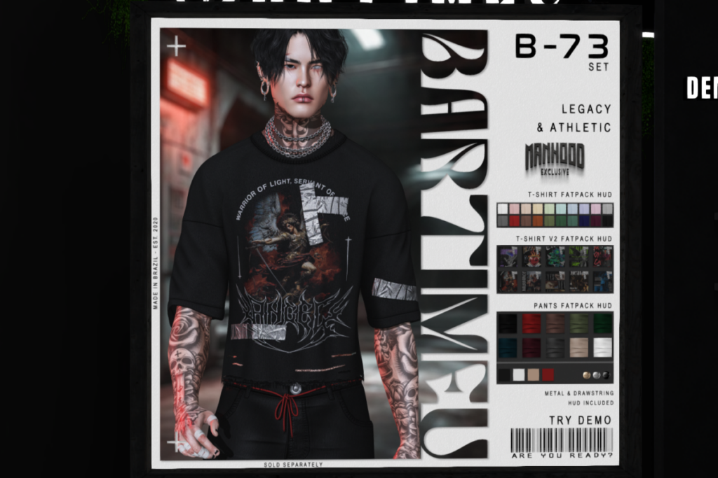 B-73 Shirt - Legacy/+mods, L$300 each/L$1500-L$2000 each FP/L$5000 MP