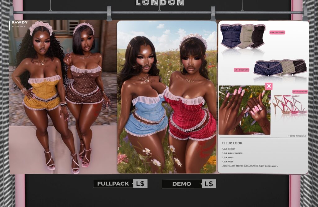 Fleur Outfit - Inithium/Legacy/MaitreyaX/Reborn/Yentements, L$299 each/L$250-L$1999 each FP/L$3000 MP