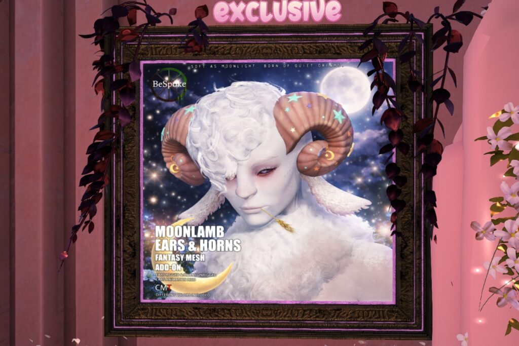 Moonlamb Ears &amp; Horns Fantasy Mesh Add-On, L$699