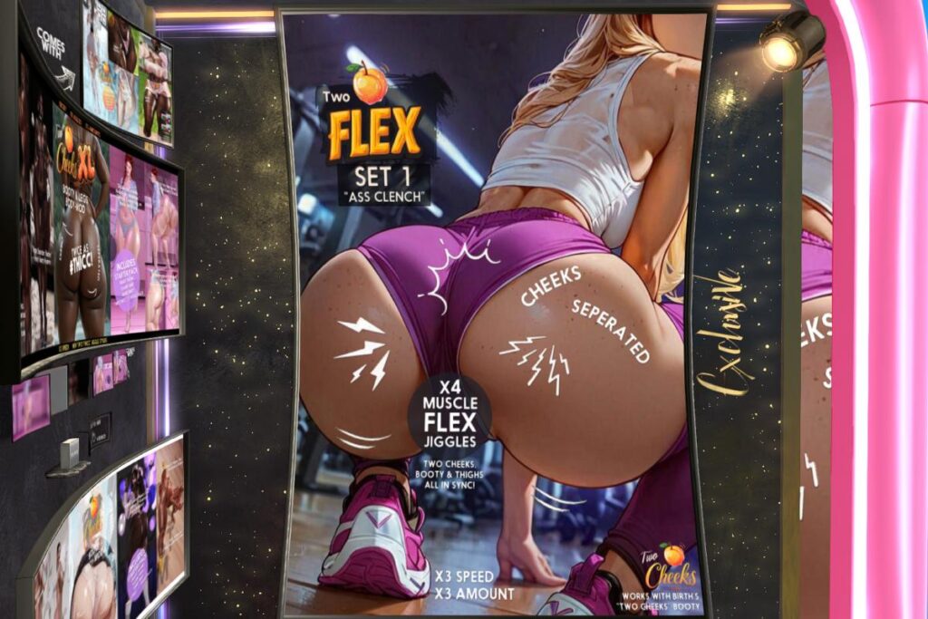 Flex Set 1 Ass Clench Animations, L$475