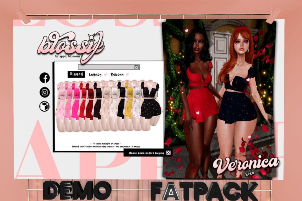 Veronica Dress - Legacy/Reborn, L$299 each/L$1399 FP