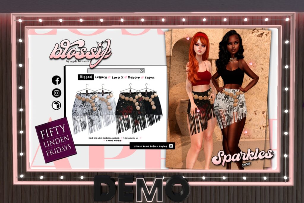 Sparkles - Inithium/Legacy/MaitreyaX/Reborn	<a href="http://maps.secondlife.com/secondlife/Northbrook/187/97/3409" target="_blank">Teleport</a>