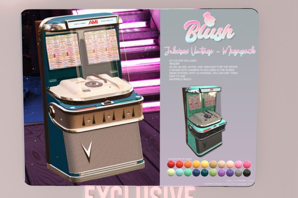 Jukebox Vintage 1959, L$249