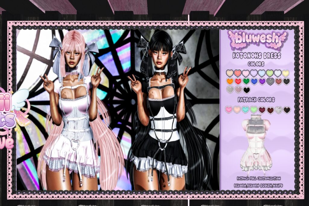Kotonoha Dress - Reborn/+mods, L$399 each/L$1999 FP