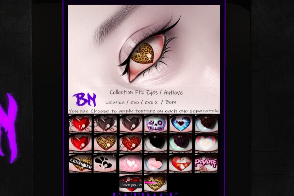 Antlove Eyes - BOM/Evo/EvoX, L$350