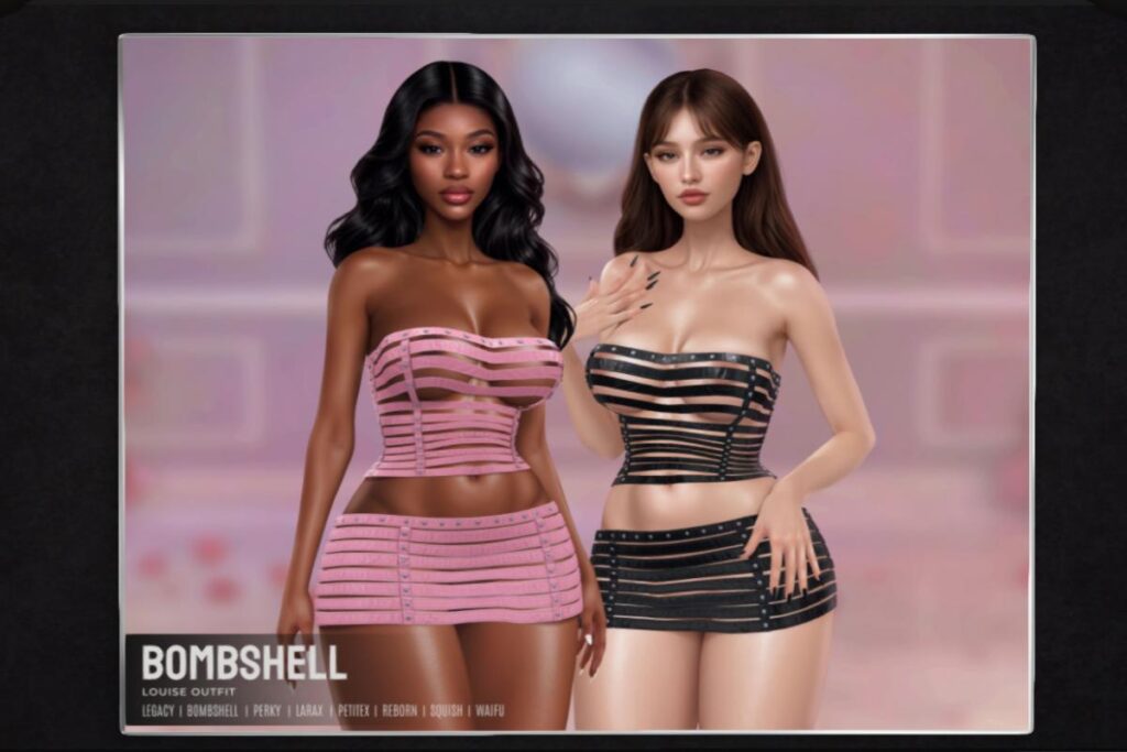 Louise Top and Skirt - Legacy/MaitreyaX/Reborn/+mods, L$290 each/L$1290 each FP/L$1990 MP