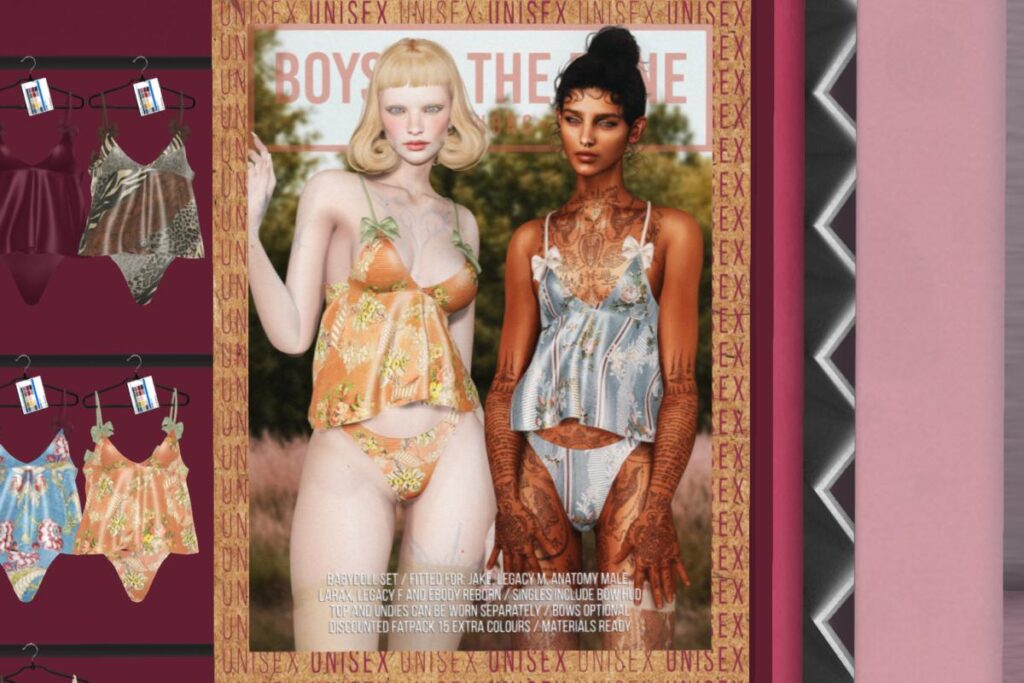 Babydoll Set - Anatomy/Jake/Legacy M+F/MaitreyaX/Reborn, L$299 each/L$1666 FP