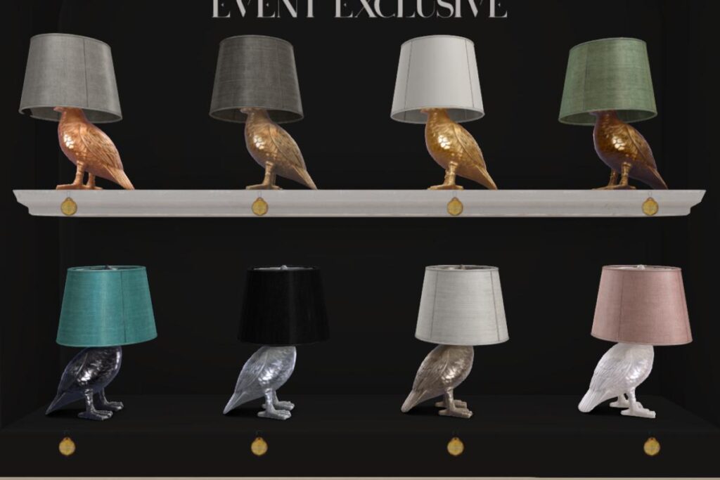 Duck Lamp, L$165 each/L$499 FP