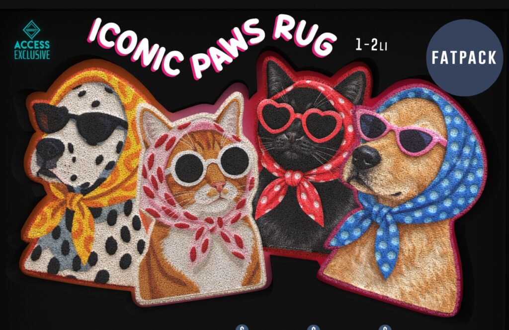 Iconic Paws Rug, L$149 each/L$399 FP