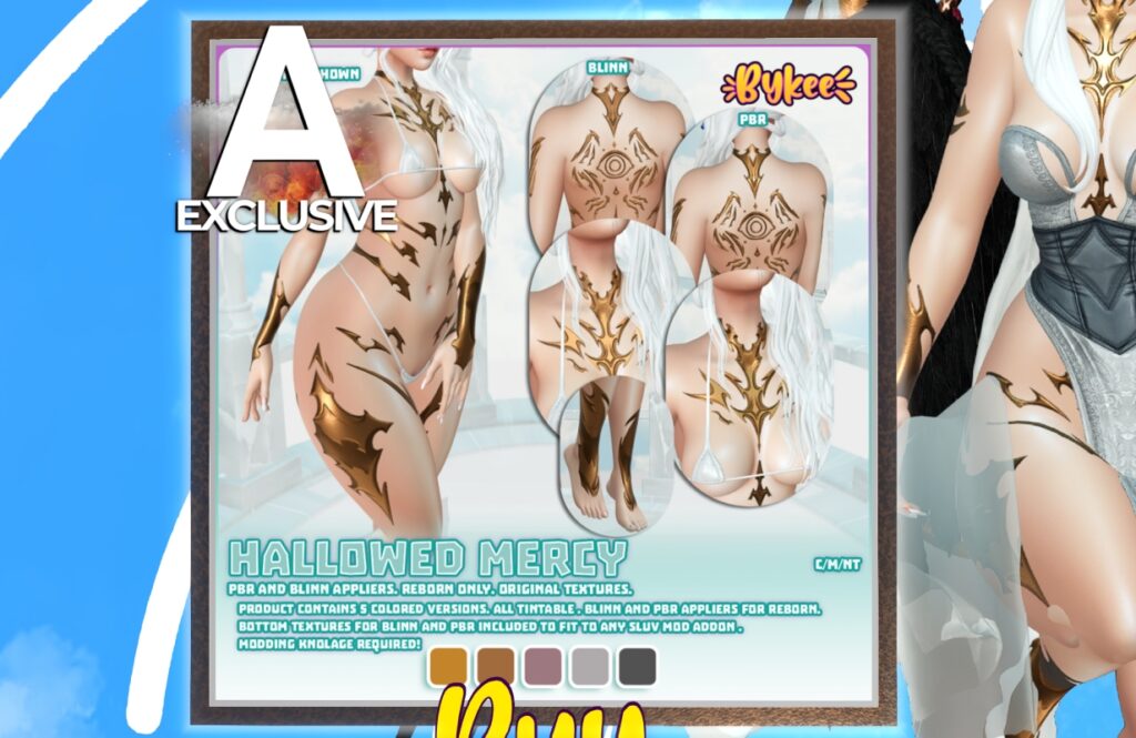 Hallowed Mercy Tattoo - Reborn, L$350 FP