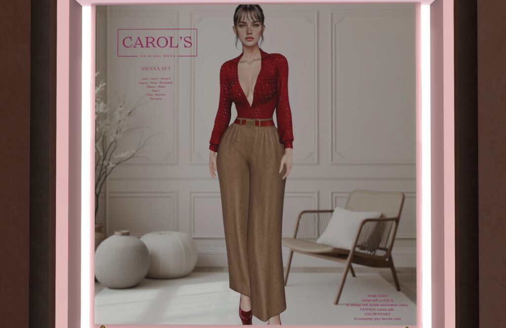 Sienna Set - see ad for fits, L$240 each/L$950 each FP/L$1599 MP