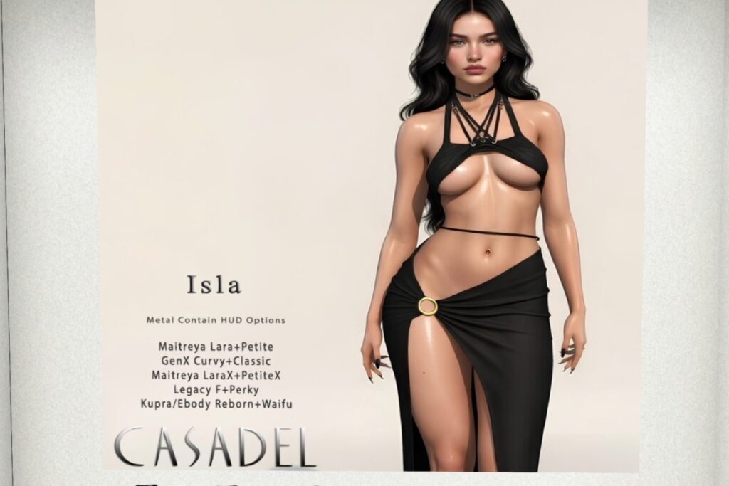 Isla Outfit - Inthium/GenX/Legacy/MaitreyaX/Reborn+mods, L$135 each/L$1000 each FP