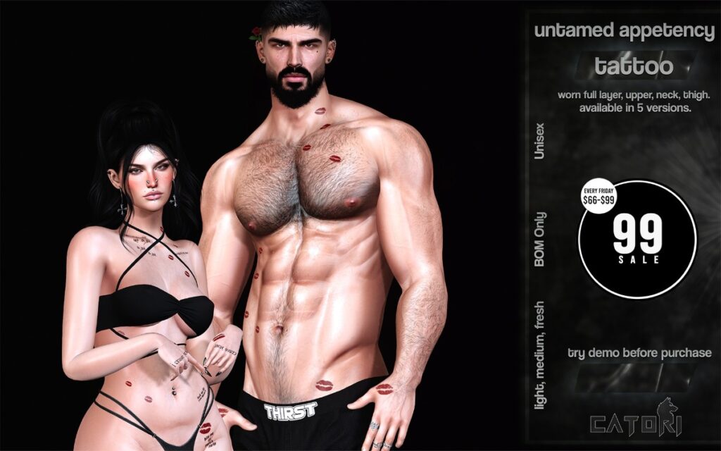 Untamed Appentency - BOM	<a href="http://maps.secondlife.com/secondlife/Orchid/207/107/2500" target="_blank">Teleport</a>