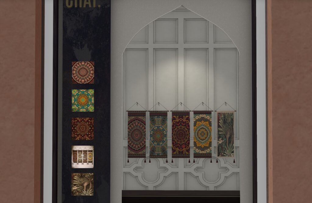 Psychedelic Wall Hanger Decor, L$199 each/L$799 FP