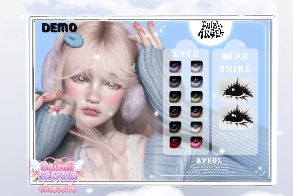 Byeol Eyes - BOM/EvoX, L$350 | Byeol Starshine, L$150