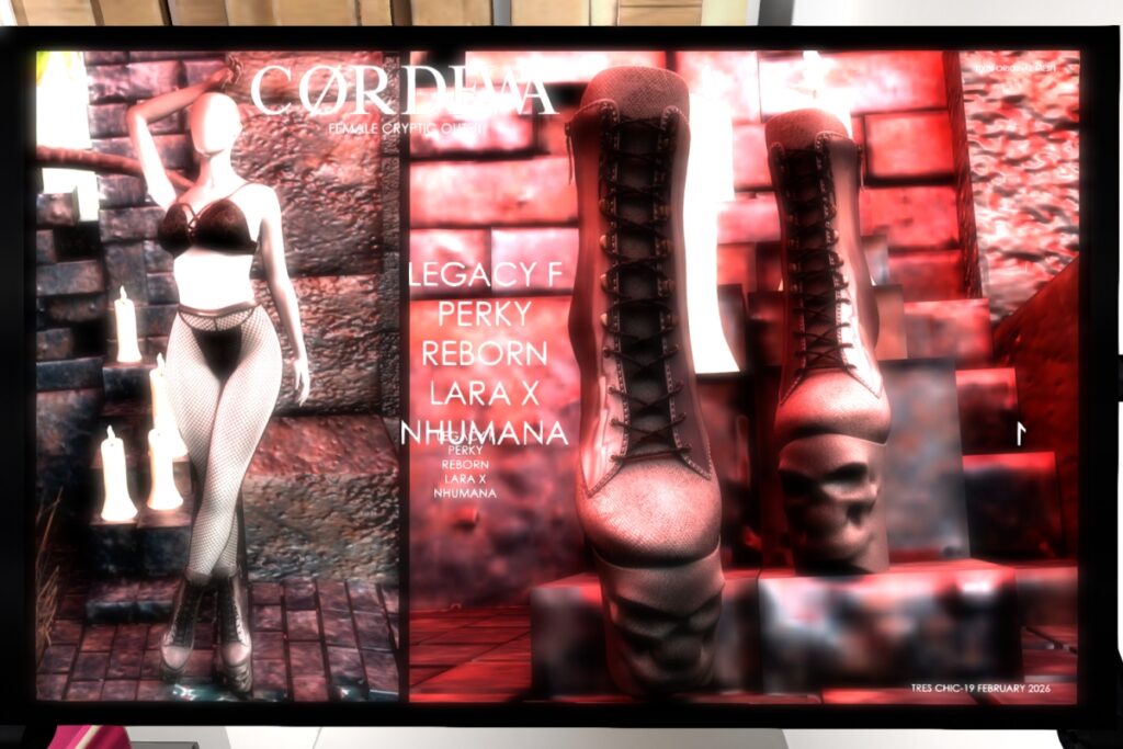 Cryptic Bra &amp; Stockings - Legacy/MaitreyaX/Nhumana/Reborn/+mods, L$199-L$325 each/L$597-L$899 each FP