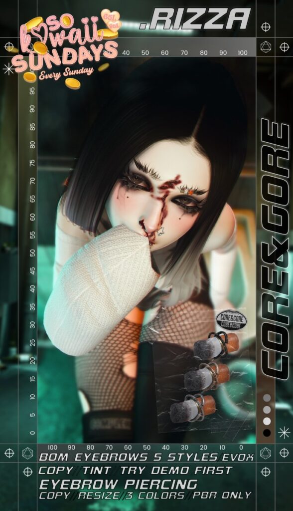 Rizza Eyebrows - EvoX	<a href="http://maps.secondlife.com/secondlife/OEDO2215/134/102/371" target="_blank">Teleport</a>