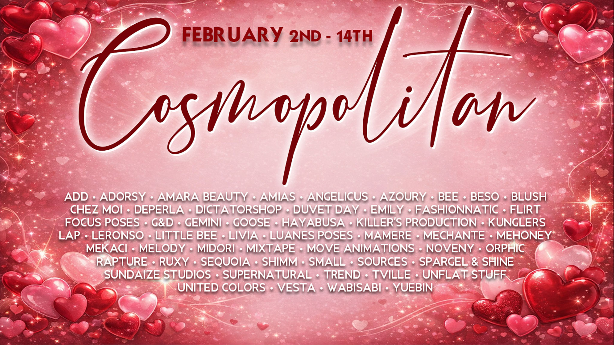 VALENTINE MAGIC IS TAKING OVER COSMOPOLITAN EVENT