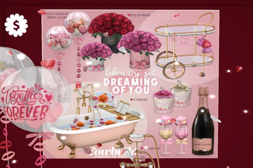 Dreaming Of You, L$199-L$499 each/L$999 FP