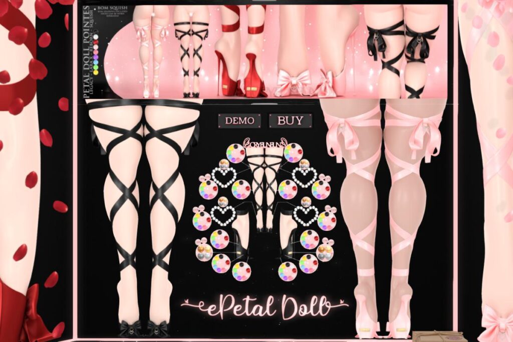 Petal Doll Shoes - Legacy/MaitreyaX/Reborn/+mods, L$599