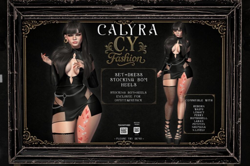 Calyra Set - Legacy/MaitreyaX/Nhumana/Reborn/+mods, L$230 each/L$1599 FP