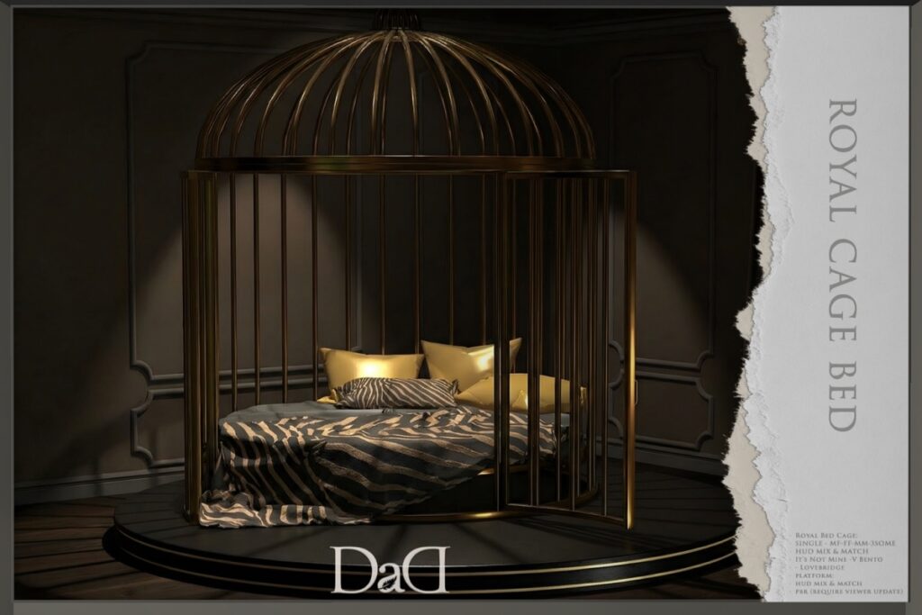 Royal Cage Bed, L$1980