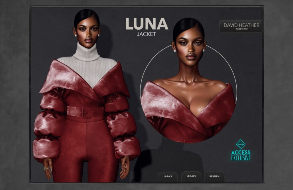 Luna Jacket - Legacy/MaitreyaX/Reborn, L$300 each/L$2150 FP