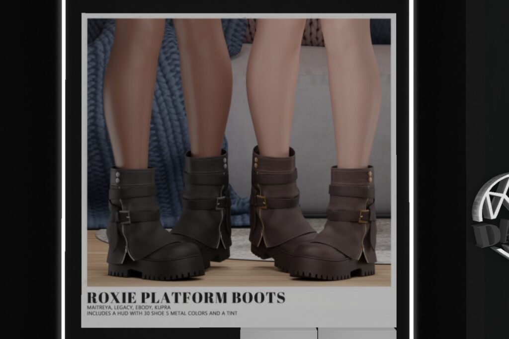 Roxie Platform Boots - Inithium/Legacy/Maitreya/Reborn, L$429