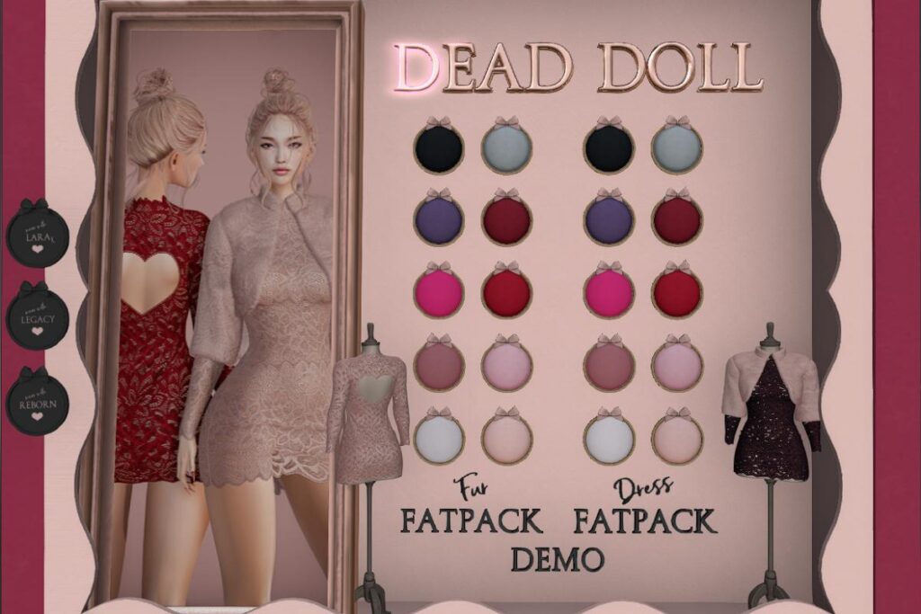 Nena Dress and Fur - Legacy/MaitreyaX/Reborn/+mods, L$250 each/L$1500 each FP